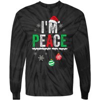 IM Peace I Come In Peace Funny Matching Couple Christmas Tie-Dye Long Sleeve Shirt