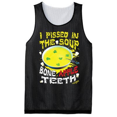 I Pissed In The Soup Bone Apple Teeth Mesh Reversible Basketball Jersey Tank