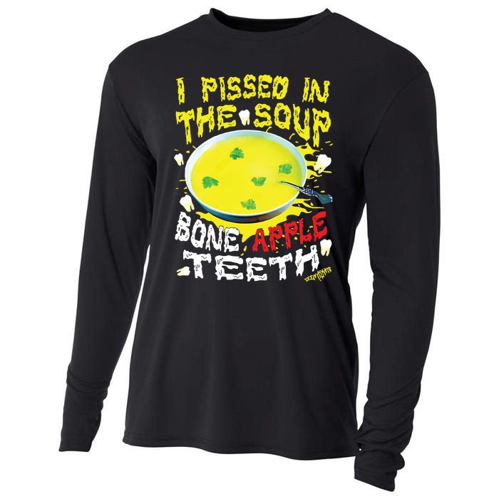 I Pissed In The Soup Bone Apple Teeth Cooling Performance Long Sleeve Crew