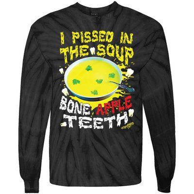 I Pissed In The Soup Bone Apple Teeth Tie-Dye Long Sleeve Shirt