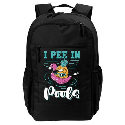 I Pee In Pools Swimming Joke Peeing In Public Pools Backpack
