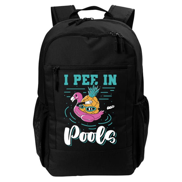 I Pee In Pools Swimming Joke Peeing In Public Pools Backpack