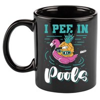 I Pee In Pools Swimming Joke Peeing In Public Pools 11oz C Handle Ceramic Mug