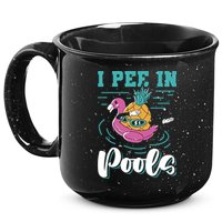 I Pee In Pools Swimming Joke Peeing In Public Pools 15oz Campfire Ceramic Mug