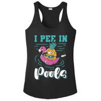 I Pee In Pools Swimming Joke Peeing In Public Pools Ladies PosiCharge Competitor Racerback Tank