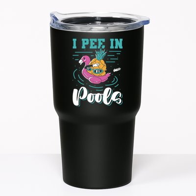 I Pee In Pools Swimming Joke Peeing In Public Pools Tumbler