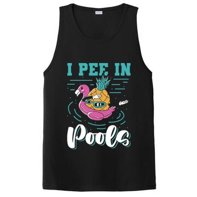 I Pee In Pools Swimming Joke Peeing In Public Pools PosiCharge Competitor Tank