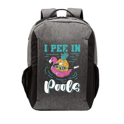 I Pee In Pools Swimming Joke Peeing In Public Pools Vector Backpack