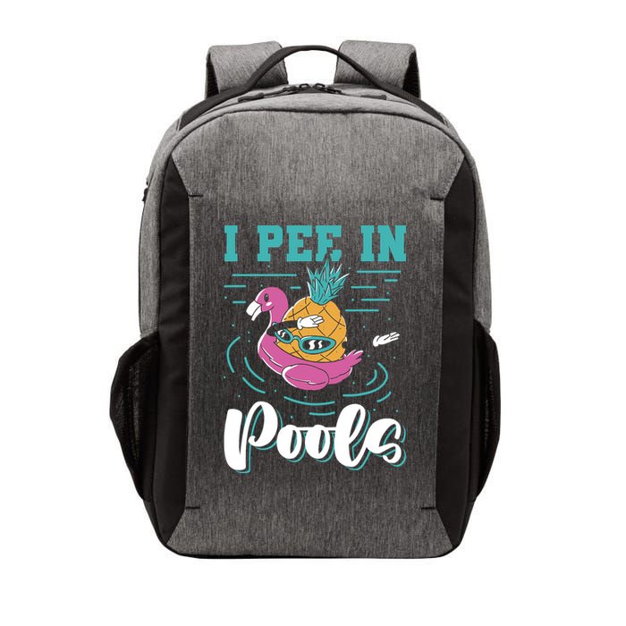 I Pee In Pools Swimming Joke Peeing In Public Pools Vector Backpack