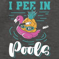 I Pee In Pools Swimming Joke Peeing In Public Pools Vector Backpack