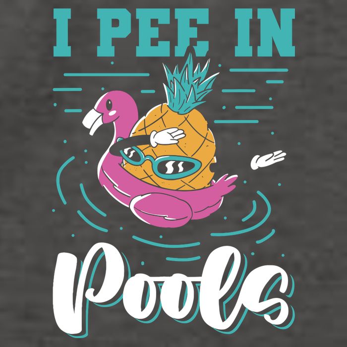 I Pee In Pools Swimming Joke Peeing In Public Pools Vector Backpack