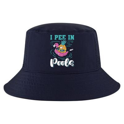 I Pee In Pools Swimming Joke Peeing In Public Pools Cool Comfort Performance Bucket Hat