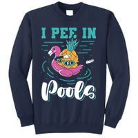 I Pee In Pools Swimming Joke Peeing In Public Pools Sweatshirt