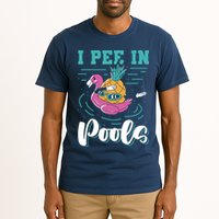 I Pee In Pools Swimming Joke Peeing In Public Pools Tall T-Shirt