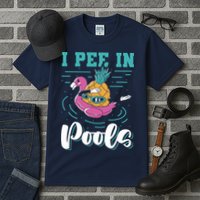 I Pee In Pools Swimming Joke Peeing In Public Pools Tall T-Shirt