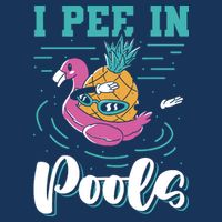 I Pee In Pools Swimming Joke Peeing In Public Pools Bucket Hat