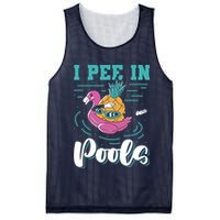 I Pee In Pools Swimming Joke Peeing In Public Pools Mesh Reversible Basketball Jersey Tank