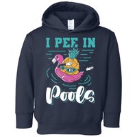 I Pee In Pools Swimming Joke Peeing In Public Pools Toddler Hoodie