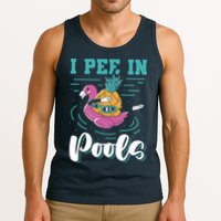 I Pee In Pools Swimming Joke Peeing In Public Pools Tank Top