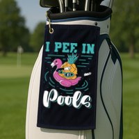 I Pee In Pools Swimming Joke Peeing In Public Pools Golf Towel