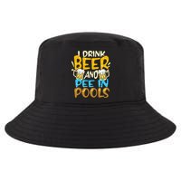 I Pee In Pools Swimming Swim Drink Beer I Pee In Pools Cool Comfort Performance Bucket Hat