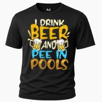 I Pee In Pools Swimming Swim Drink Beer I Pee In Pools Performance Shirt