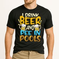 I Pee In Pools Swimming Swim Drink Beer I Pee In Pools Performance Shirt