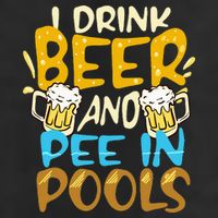 I Pee In Pools Swimming Swim Drink Beer I Pee In Pools Adult Drive Performance Visor