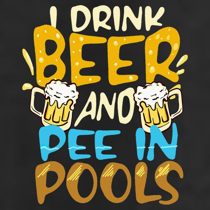 I Pee In Pools Swimming Swim Drink Beer I Pee In Pools Adult Drive Performance Visor
