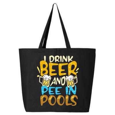 I Pee In Pools Swimming Swim Drink Beer I Pee In Pools 25L Jumbo Tote