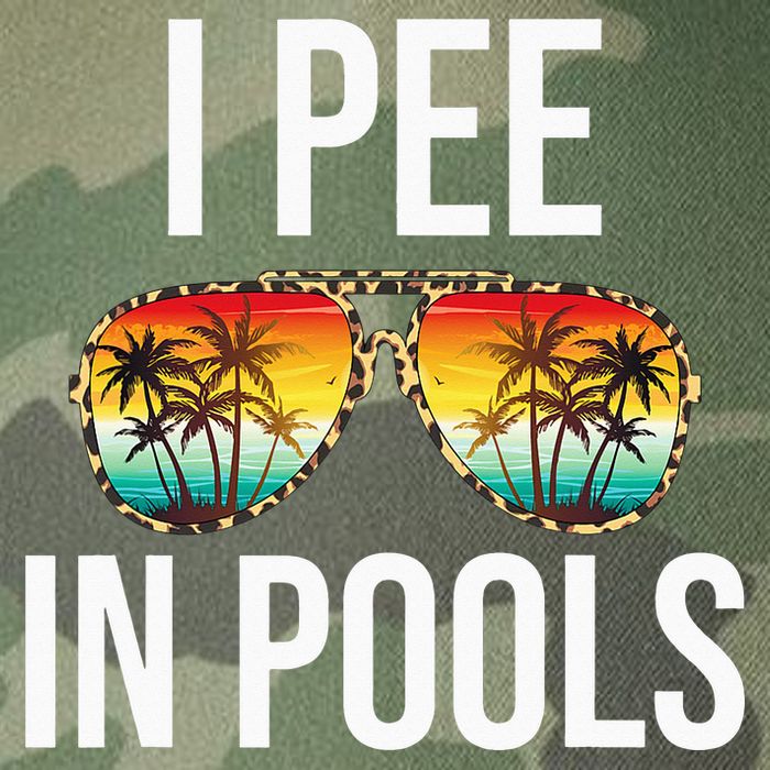 I Pee In Pools Funny Sarcastic Sayings Swim Swimmer Vacation Legacy Tie Dye Trucker Hat
