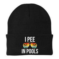 I Pee In Pools Funny Sarcastic Sayings Swim Swimmer Vacation Beanie