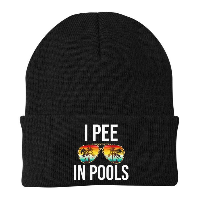 I Pee In Pools Funny Sarcastic Sayings Swim Swimmer Vacation Beanie