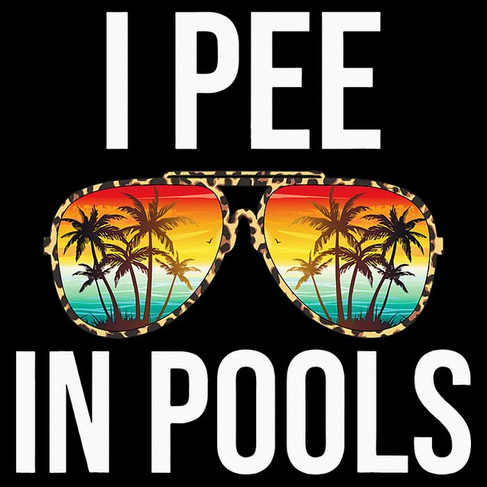 I Pee In Pools Funny Sarcastic Sayings Swim Swimmer Vacation 16 in Basic Backpack