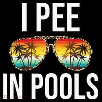 I Pee In Pools Funny Sarcastic Sayings Swim Swimmer Vacation Bag