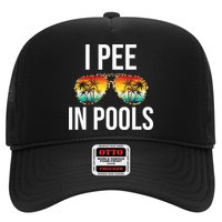 I Pee In Pools Funny Sarcastic Sayings Swim Swimmer Vacation Hat
