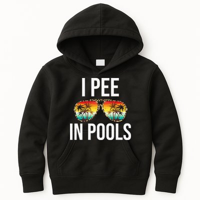 I Pee In Pools Funny Sarcastic Sayings Swim Swimmer Vacation Kids Hoodie
