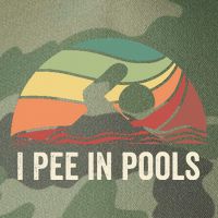 I Pee In Pools Swimming Swim Vacation I Pee In Pools Legacy Tie Dye Trucker Hat