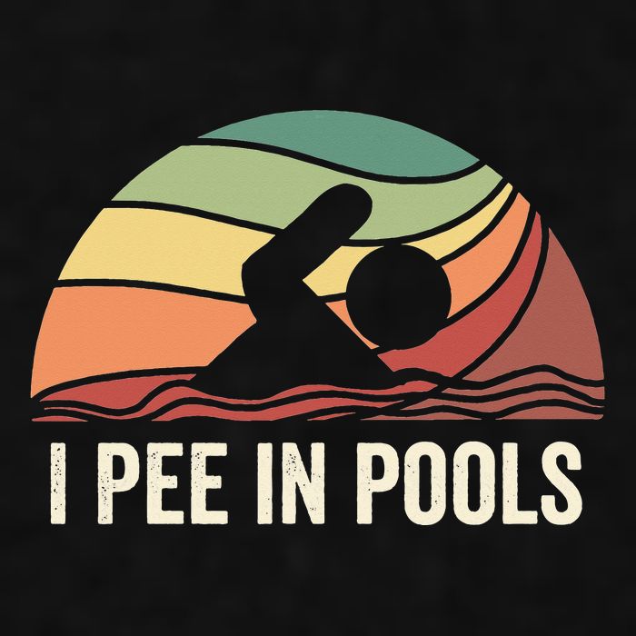 I Pee In Pools Swimming Swim Vacation I Pee In Pools Ladies PosiCharge Tri-Blend Wicking Tank