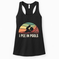 I Pee In Pools Swimming Swim Vacation I Pee In Pools Womens Tank Top