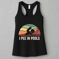 I Pee In Pools Swimming Swim Vacation I Pee In Pools Womens Tank Top