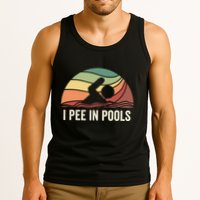 I Pee In Pools Swimming Swim Vacation I Pee In Pools Tank Top