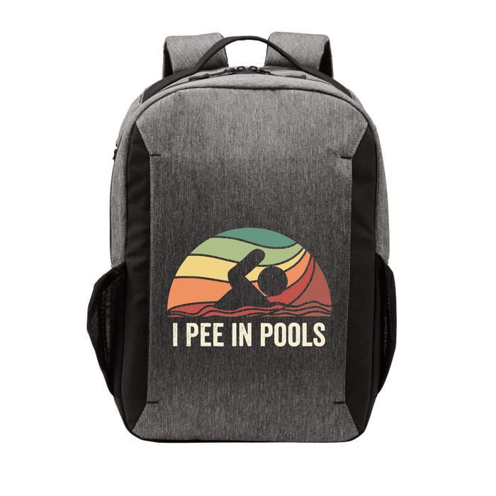 I Pee In Pools Swimming Swim Vacation I Pee In Pools Vector Backpack
