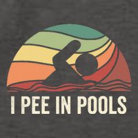 I Pee In Pools Swimming Swim Vacation I Pee In Pools Vector Backpack