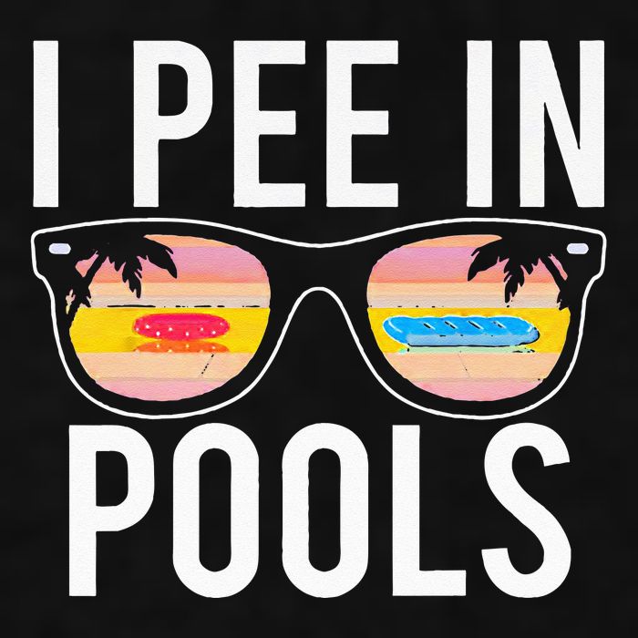 I Pee In Pools Ladies PosiCharge Tri-Blend Wicking Tank