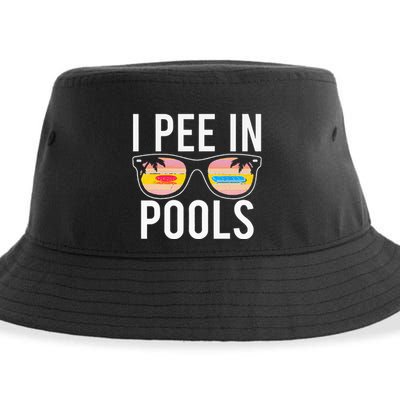 I Pee In Pools Sustainable Bucket Hat