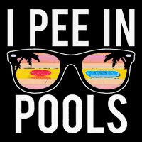 I Pee In Pools Drawstring Bag