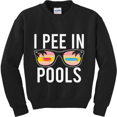 I Pee In Pools Kids Sweatshirt