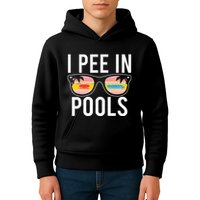 I Pee In Pools Kids Hoodie