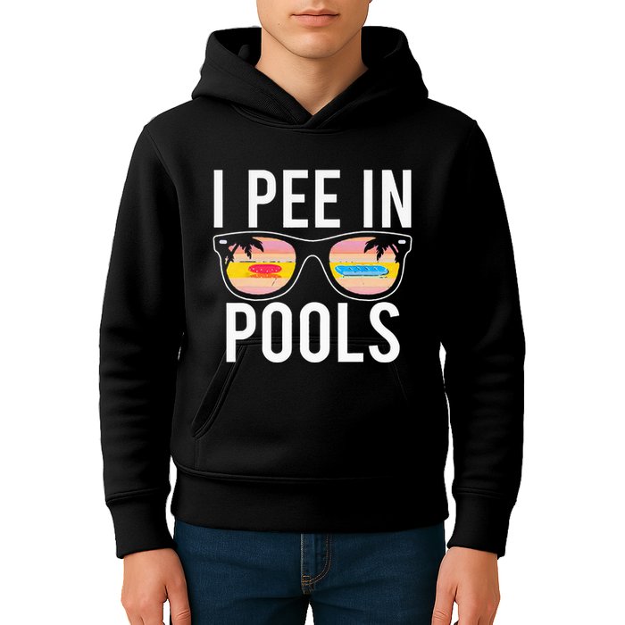 I Pee In Pools Kids Hoodie